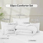 Comforter Set - 10 Piece Bedding Set with Comforter