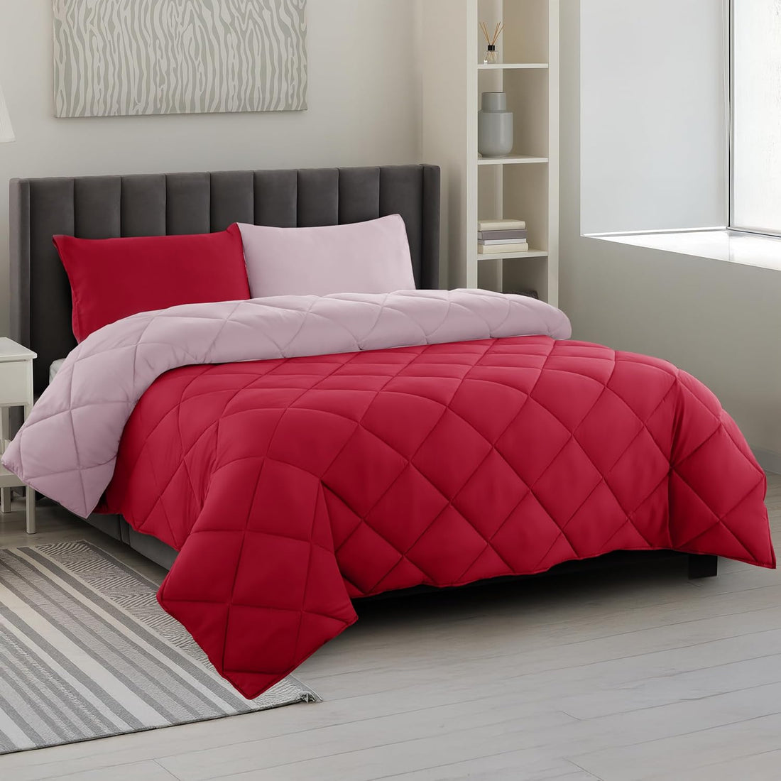 3-Piece Reversible Comforter Set