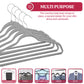 Non Slip Velvet Clothing Heavy Duty Hangers with 360 Degree Rotatable Hook