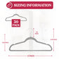 Non Slip Velvet Clothing Heavy Duty Hangers with 360 Degree Rotatable Hook