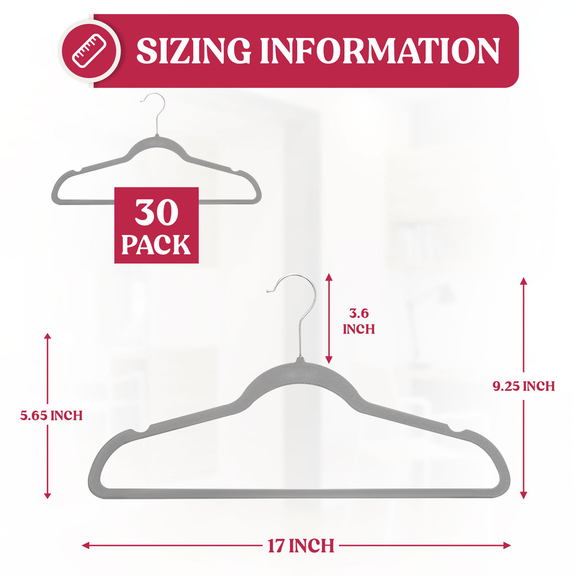 Coat Hangers, Velvet, Grey, 50 Pack, Non-Slip Heavy Duty Hangers with 360  Degree Rotatable Hook for Suit, Coat Clothes