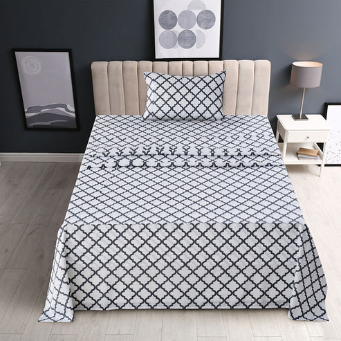 4-Piece Quatrefoil Sheet | Lux Decor Collection | Comfortable Bedding