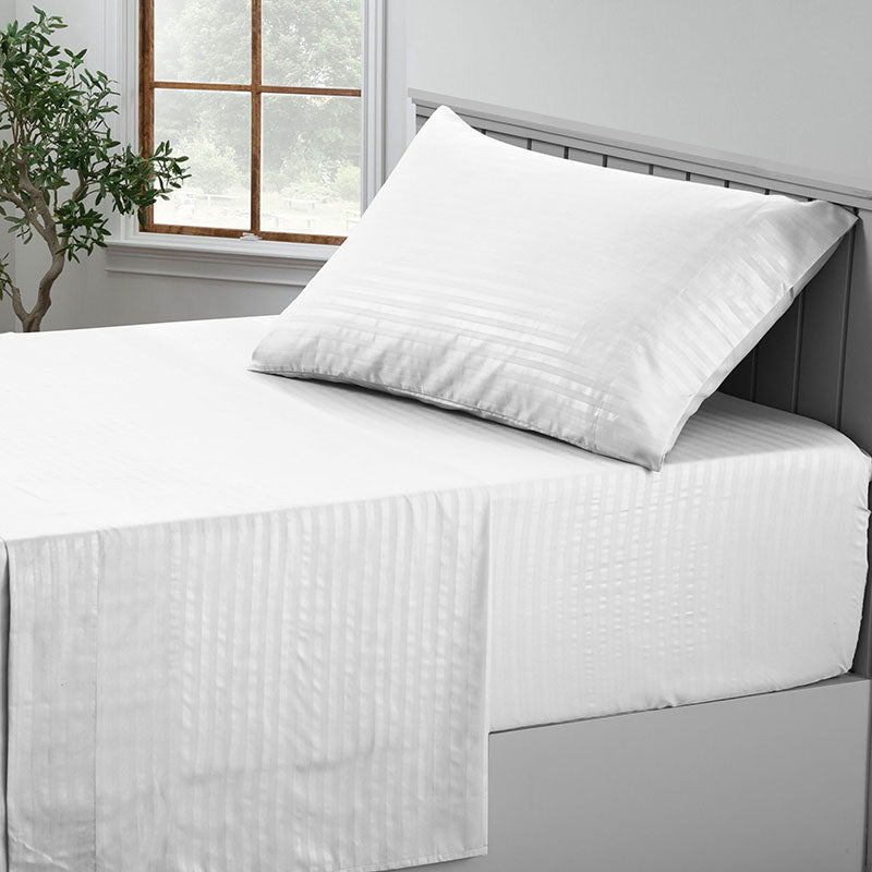 4-Piece Stripe line 1800 Series Deep Pocket Bed Sheets Set